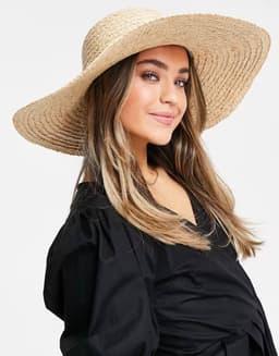 Women's Wide Brim Straw Sun Hat Thumbnail 2