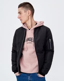 Black Bomber Jacket Thumbnail 1